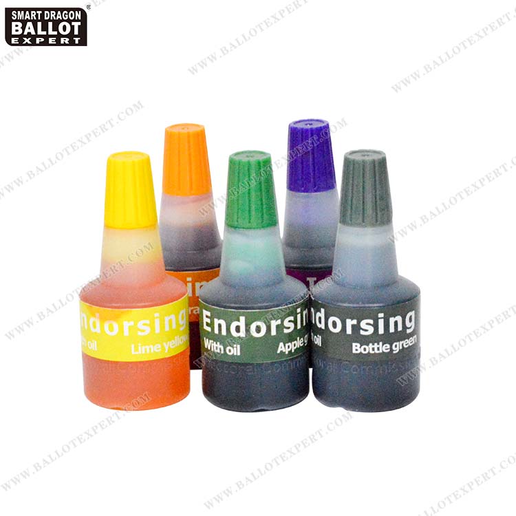 Colorful Stamp Ink For Election Or Office